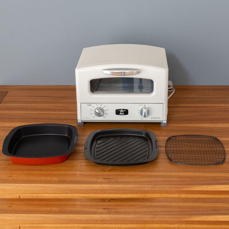 トースター アラジン オーブントースター グリーン ホワイト グラファイトヒーター 最大280℃ 食パン４枚 グリルパン付 グリルネット付 調理器具 おしゃれ 92147 | ブランド登録なし | 04