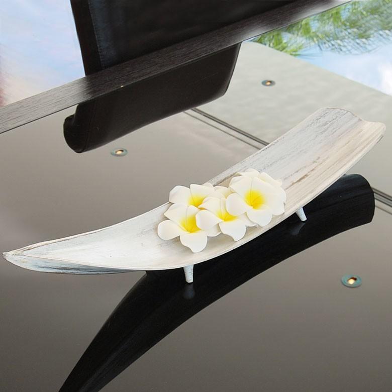 トレー トレイ デコレーショントレー パームリーフ オブジェ アジア アジアン雑貨 ナチュラル ホワイト おしゃれ 9232 | ブランド登録なし