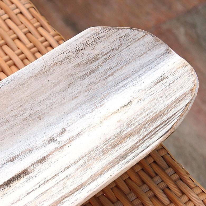 トレー トレイ デコレーショントレー パームリーフ オブジェ アジア アジアン雑貨 ナチュラル ホワイト おしゃれ 9232 | ブランド登録なし | 01