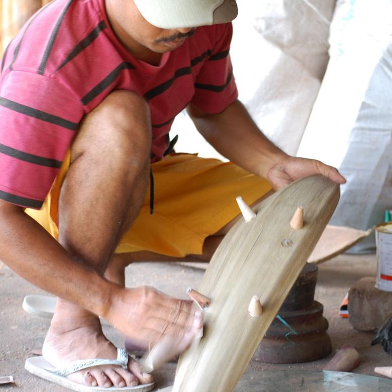 トレー トレイ デコレーショントレー パームリーフ オブジェ アジア アジアン雑貨 ナチュラル ホワイト おしゃれ 9232 | ブランド登録なし | 04