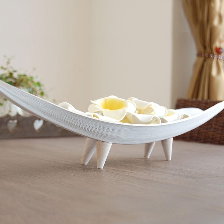 トレー トレイ デコレーショントレー パームリーフ オブジェ アジア アジアン雑貨 ナチュラル ホワイト おしゃれ 9232 | ブランド登録なし | 05