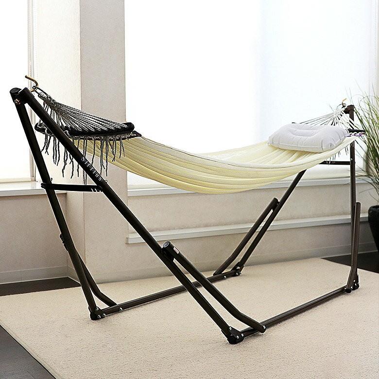 自立式ポータブルハンモック ハンモック 室内 チェアー 自立 ハンギングチェア スタンド 組み立て 93000 | ブランド登録なし | 12