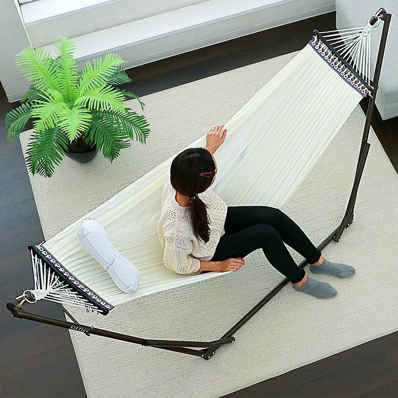 自立式ポータブルハンモック ハンモック 室内 チェアー 自立 ハンギングチェア スタンド 組み立て 93000 | ブランド登録なし | 02