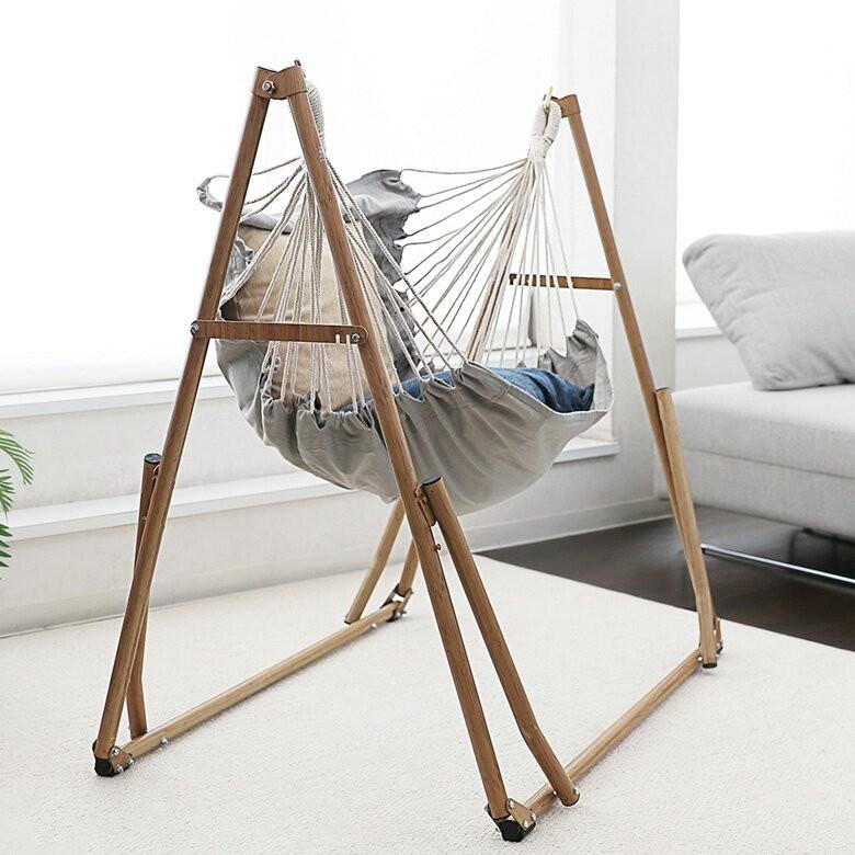 自立式ハンモックチェア ハンモック チェア ハンガーラック 3WAY 室内 自立 ゆるふわ ハンギングチェア おしゃれ 組み立て 持ち運び ポータブル 93002 | ブランド登録なし | 11