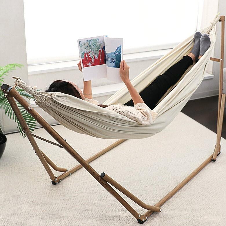 自立式ハンモックチェア ハンモック チェア ハンガーラック 3WAY 室内 自立 ゆるふわ ハンギングチェア おしゃれ 組み立て 持ち運び ポータブル 93002 | ブランド登録なし | 03