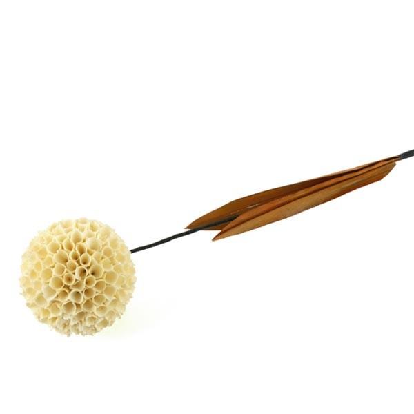 造花 アートプランツ オブジェ アイボリー アーティフィシャルフラワー フェイク インテリア デコレーション バリ 雑貨 置き物 花飾り アジア工房 9327 | ブランド登録なし | 01