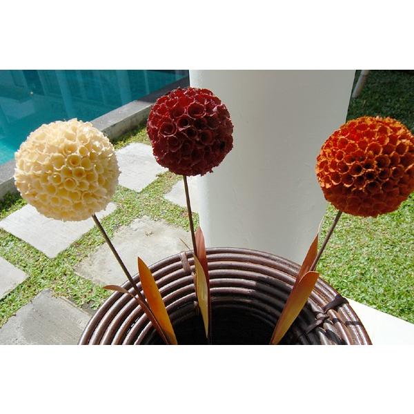 造花 アートプランツ オブジェ アイボリー アーティフィシャルフラワー フェイク インテリア デコレーション バリ 雑貨 置き物 花飾り アジア工房 9327 | ブランド登録なし | 03