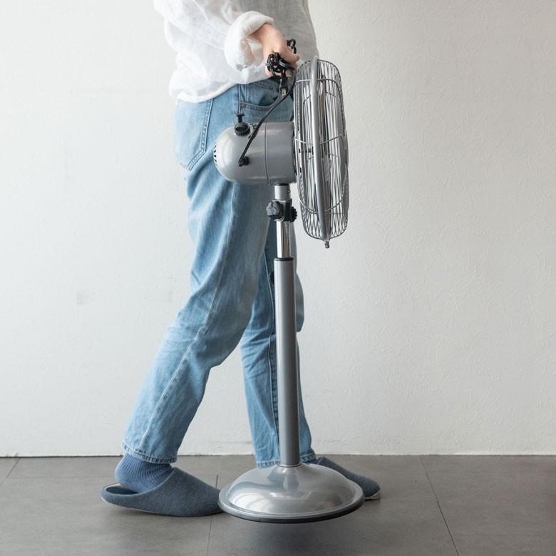 扇風機 サーキュレーター 送風機 首振り レトロファンフロア RF-021 床置 角度調整 ハモサ 節電 熱中症対策 94001 | HERMOSA | 03