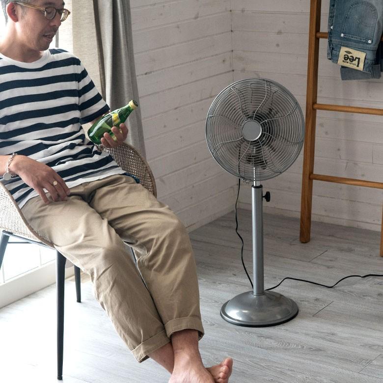 扇風機 サーキュレーター 送風機 首振り レトロファンフロア RF-021 床置 角度調整 ハモサ 節電 熱中症対策 94001 | HERMOSA | 12