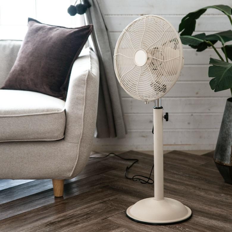 扇風機 サーキュレーター 送風機 首振り レトロファンフロア RF-021 床置 角度調整 ハモサ 節電 熱中症対策 94001 | HERMOSA | 08