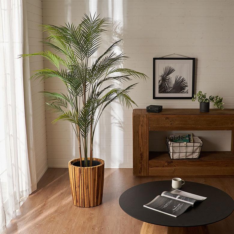フェイク グリーン ヤシ パーム ツリー 高さ 180cm 人工 観葉 植物 プランツ オブジェ 造花 アート ディスプレイ おしゃれ 北欧 インテリア 西海岸 94015 | ブランド登録なし | 03
