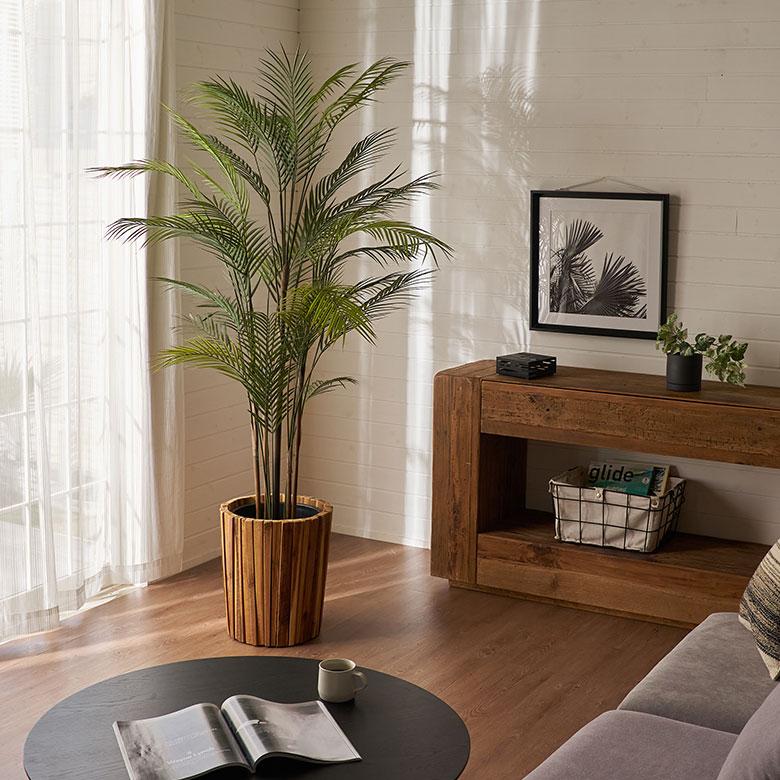 フェイク グリーン ヤシ パーム ツリー 高さ 180cm 人工 観葉 植物 プランツ オブジェ 造花 アート ディスプレイ おしゃれ 北欧 インテリア 西海岸 94015 | ブランド登録なし | 06