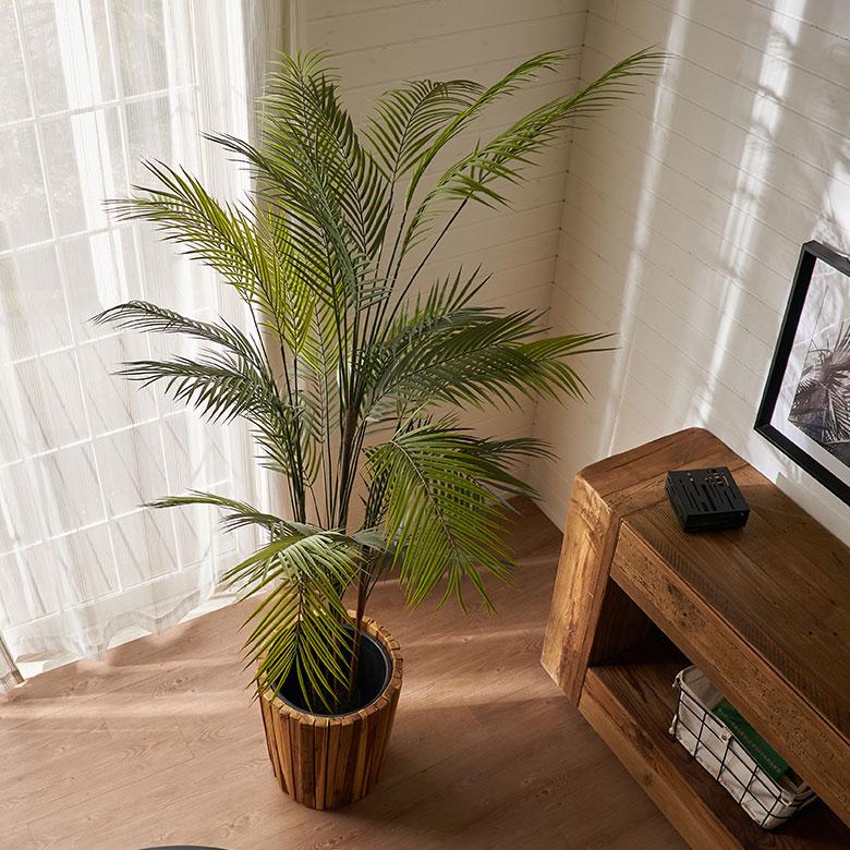 フェイク グリーン ヤシ パーム ツリー 高さ 180cm 人工 観葉 植物 プランツ オブジェ 造花 アート ディスプレイ おしゃれ 北欧 インテリア 西海岸 94015 | ブランド登録なし | 07