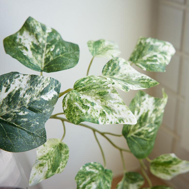 フェイク グリーン アイビー ヘデラ 班入り 高さ 28cm 人工 観葉 植物