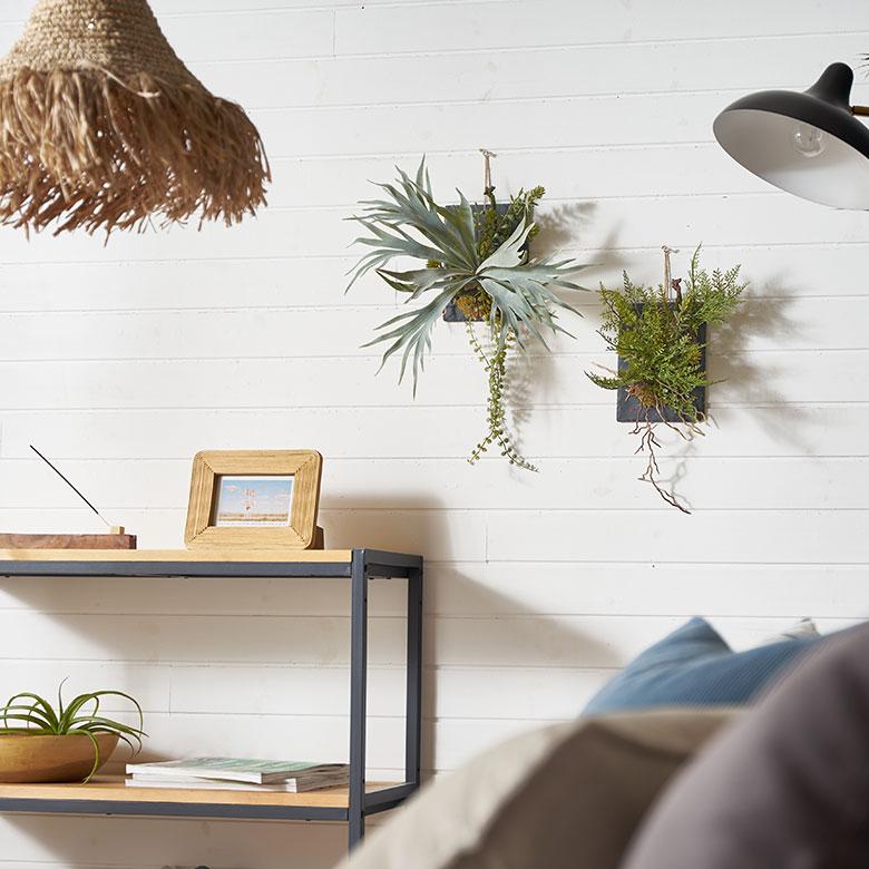 フェイク グリーン ウォール ハンギング ビカクシダ スレート アート 吊り下げ 壁掛け プランツ 人工 多肉 植物 おしゃれ 北欧 インテリア 雑貨 西海岸 94024 |  | 01