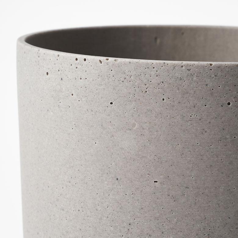 植木 鉢 ポリ ストーン セメント 調 4号 受皿 底穴あり 小型 Sサイズ 直径 約 12.5cm 高さ 12cm プランター カバー おしゃれ 北欧 カフェ 雑貨 西海岸 94029 | ブランド登録なし | 11