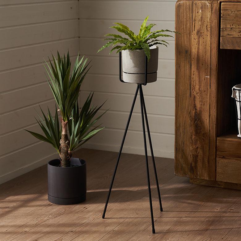 植木 鉢 ポリ ストーン セメント 調 4号 受皿 底穴あり 小型 Sサイズ 直径 約 12.5cm 高さ 12cm プランター カバー おしゃれ 北欧 カフェ 雑貨 西海岸 94029 | ブランド登録なし | 05