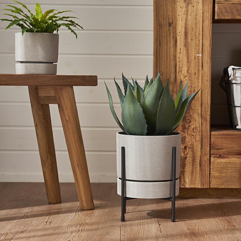 プランター スタンド フォーク型 アイアン 鉄 高さ 20cm 植木 鉢