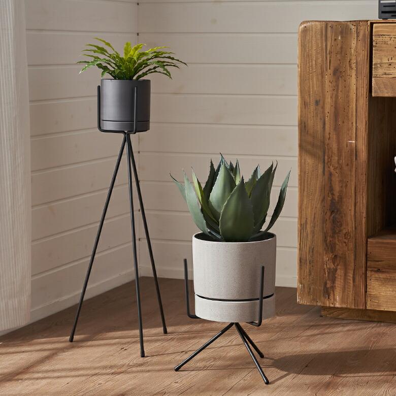 アイアン　フラワースタンド　高さ 1,200㎜ プランター スタンド フォーク型 アイアン 鉄 高さ 25cm 植木 鉢