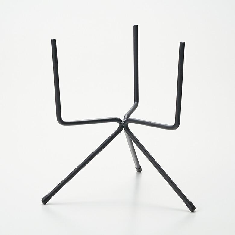 アイアンプランタースタンド ブラック 3段80×奥行60×高さ162cm 2個 プランター スタンド フォーク型 アイアン 鉄 高さ 25cm 植木 鉢