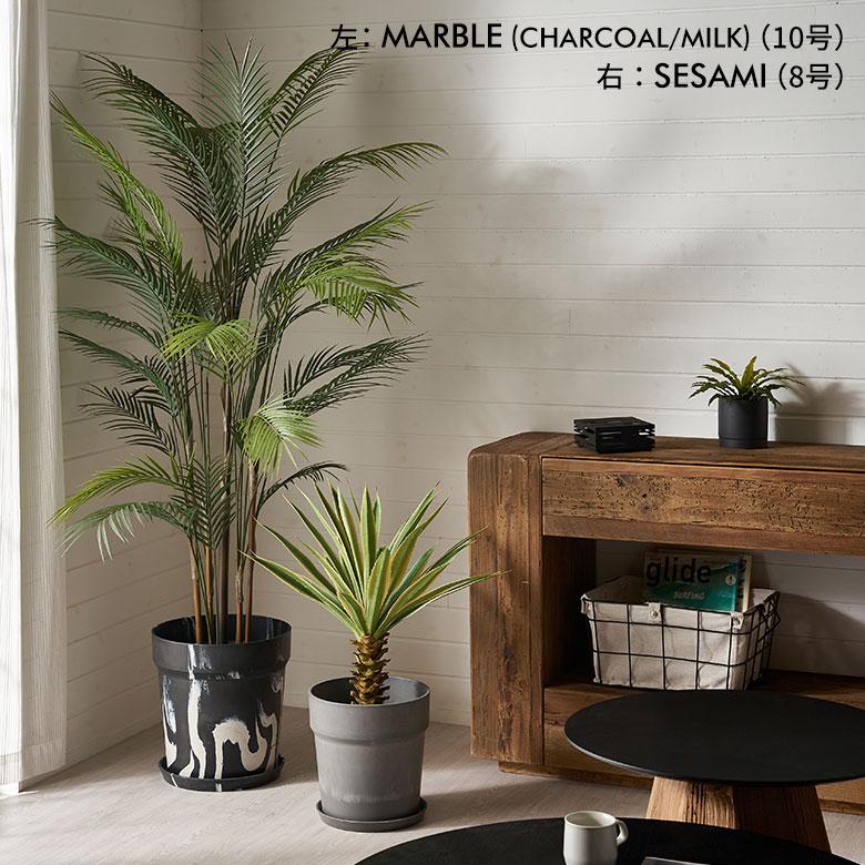植木 鉢 マーブル 模様 セメント 調 大理石 風 8号 受皿 底穴あり 大型 直径 26.5cm 高さ 28cm プランター カバー おしゃれ 北欧 カフェ 雑貨 西海岸 94038 |  | 07
