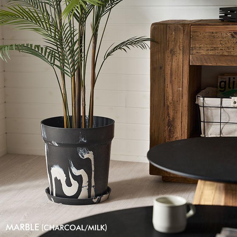 植木 鉢 マーブル 模様 セメント 調 大理石 風 10号 受皿 底穴あり 大型 直径 32.5cm 高さ 34cm プランター カバー おしゃれ 北欧 カフェ 雑貨 西海岸 94039 |  | 11