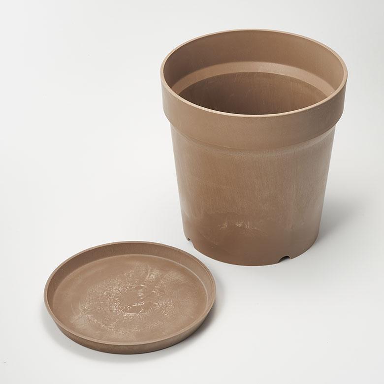 植木 鉢 マーブル 模様 セメント 調 大理石 風 10号 受皿 底穴