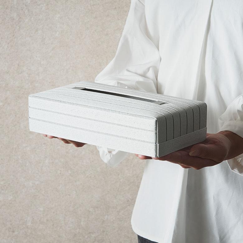 ティッシュ ケース 薄型 スリム カバー 紙 ペーパー 和紙 ボックス 箱 エシカル 卓上 袋 用 タイプ おしゃれ 北欧 リゾート 雑貨 インテリア 西海岸 94040 | Bandc | 13