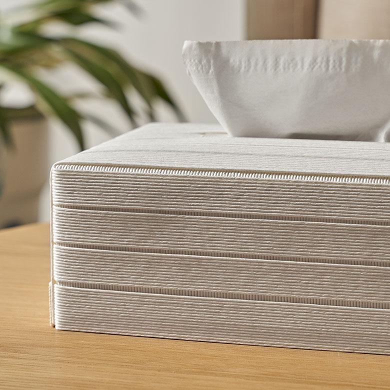 ティッシュ ケース 薄型 スリム カバー 紙 ペーパー 和紙 ボックス 箱 エシカル 卓上 袋 用 タイプ おしゃれ 北欧 リゾート 雑貨 インテリア 西海岸 94041 | Bandc | 11