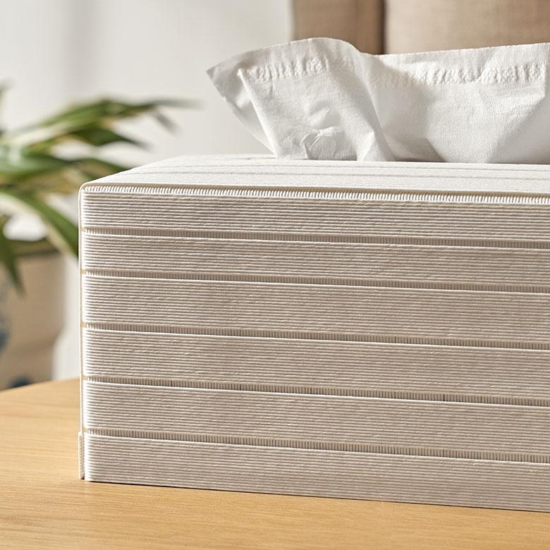 ティッシュ ケース 厚型 カバー 紙 ペーパー 和紙 ボックス 箱 エシカル 卓上 袋 用 タイプ おしゃれ 北欧 リゾート 雑貨 インテリア 西海岸 94044 | Bandc | 11