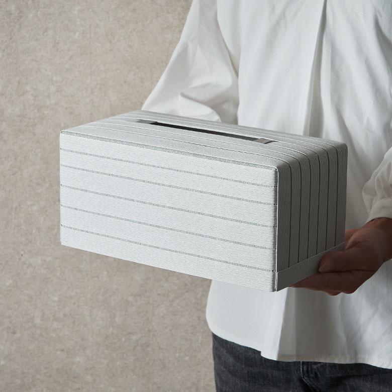 ティッシュ ケース 厚型 カバー 紙 ペーパー 和紙 ボックス 箱 エシカル 卓上 袋 用 タイプ おしゃれ 北欧 リゾート 雑貨 インテリア 西海岸 94044 | Bandc | 13