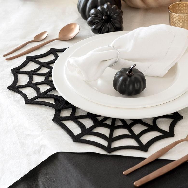 クモの巣 ハロウィン パーティーグッズ ウォールデコレーション ホームパーティー 雑貨 フェルト 壁飾り 94107 | ブランド登録なし | 06