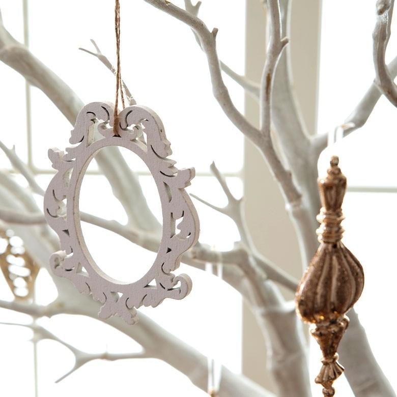 オーナメント 4個セット クリスマス ツリー ゴールド シルバー クリスマス クリスマス デコレーション 飾り おしゃれ 北欧 クリスマス雑貨 木製 94117 | ブランド登録なし | 05