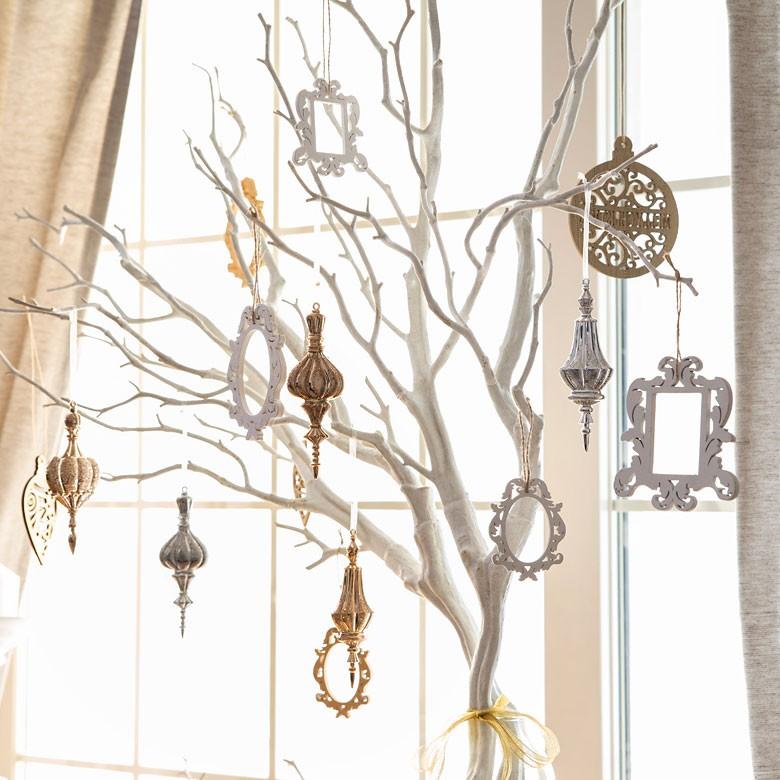 オーナメント 4個セット クリスマス ツリー ゴールド シルバー クリスマス クリスマス デコレーション 飾り おしゃれ 北欧 クリスマス雑貨 木製 94117 | ブランド登録なし | 06