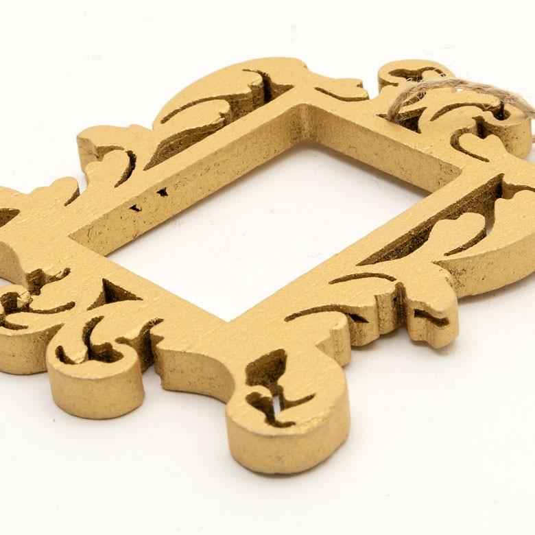 オーナメント 4個セット 額縁 クリスマス ツリー シルバー クリスマス クリスマスデコレーション デコレーション 飾り おしゃれ 北欧 クリスマス雑貨 木製 94118 | ブランド登録なし | 02