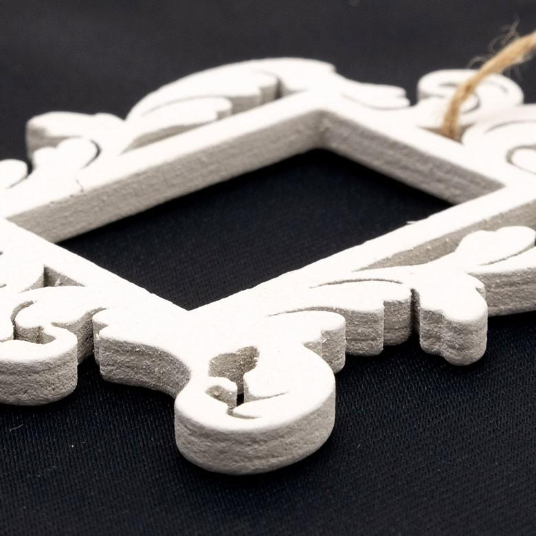 オーナメント 4個セット 額縁 クリスマス ツリー シルバー クリスマス クリスマスデコレーション デコレーション 飾り おしゃれ 北欧 クリスマス雑貨 木製 94118 | ブランド登録なし | 03