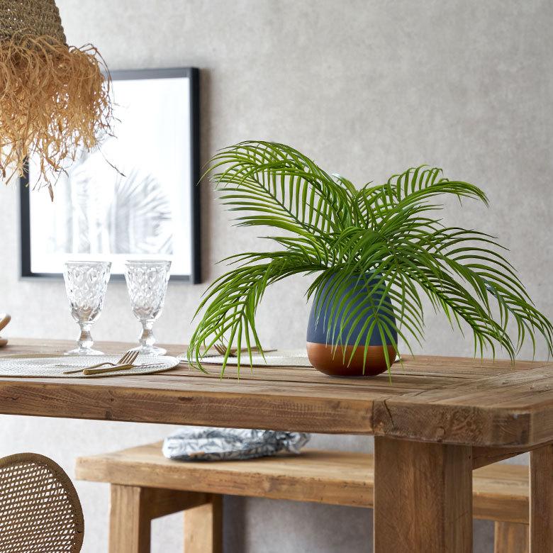フェイク グリーン パームリーフ 観葉植物 結婚式 アート プランツ フラワー 造花 おしゃれ ナチュラル ボタニカル リビング インテリア 西海岸 94142 | ブランド登録なし | 03