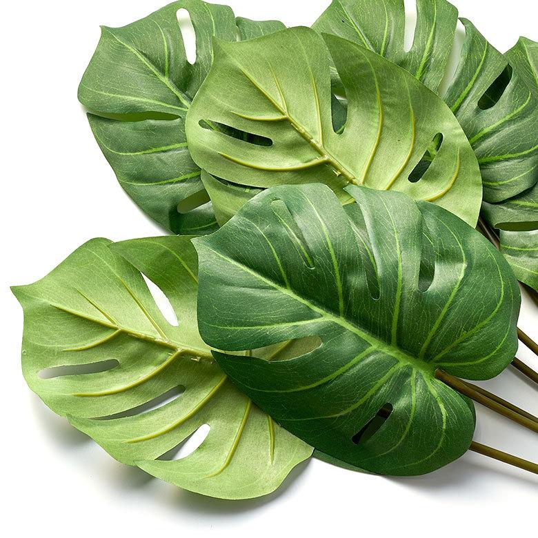 フェイク グリーン モンステラ 観葉植物 結婚式 アート プランツ フラワー 造花 おしゃれ ナチュラル ボタニカル リビング インテリア 西海岸 94143 | ブランド登録なし | 10