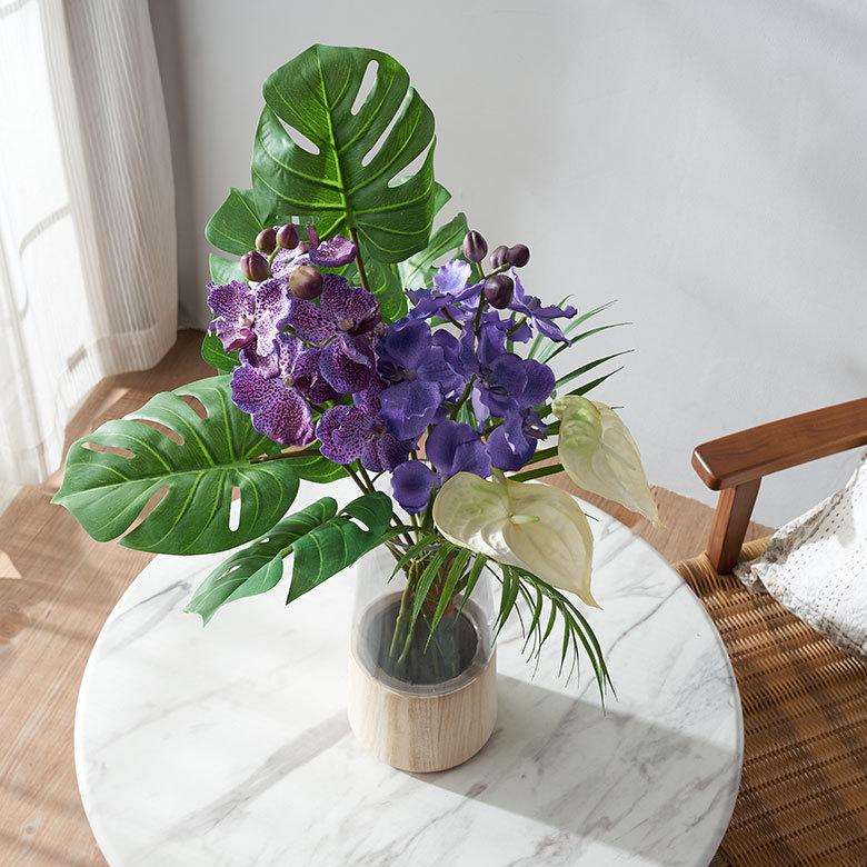 フェイク グリーン モンステラ 観葉植物 結婚式 アート プランツ フラワー 造花 おしゃれ ナチュラル ボタニカル リビング インテリア 西海岸 94143 | ブランド登録なし | 04