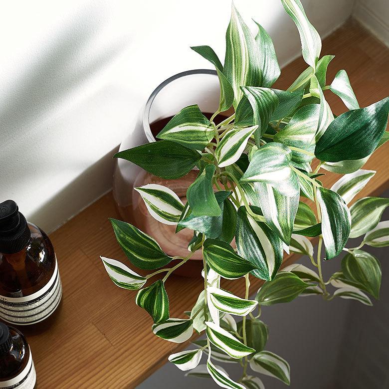 フェイク グリーン トラディスカンティア 観葉植物 造花 インテリア おしゃれ リゾート アーティフィシャル カフェ 結婚式 お祝い フラワー 西海岸 94145 | ブランド登録なし | 02