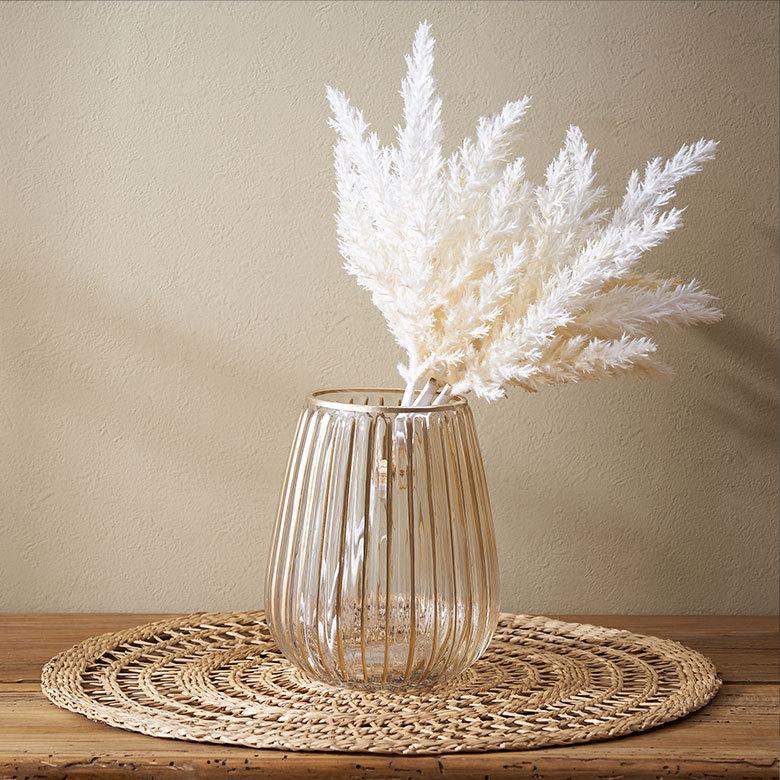 フェイク グリーン パンパス リーフ 造花 3本入り ホワイト アイボリー フラワー 花束 観葉植物 ボタニカル おしゃれ ナチュラル 北欧 西海岸 コースタル 94146 | ブランド登録なし | 11
