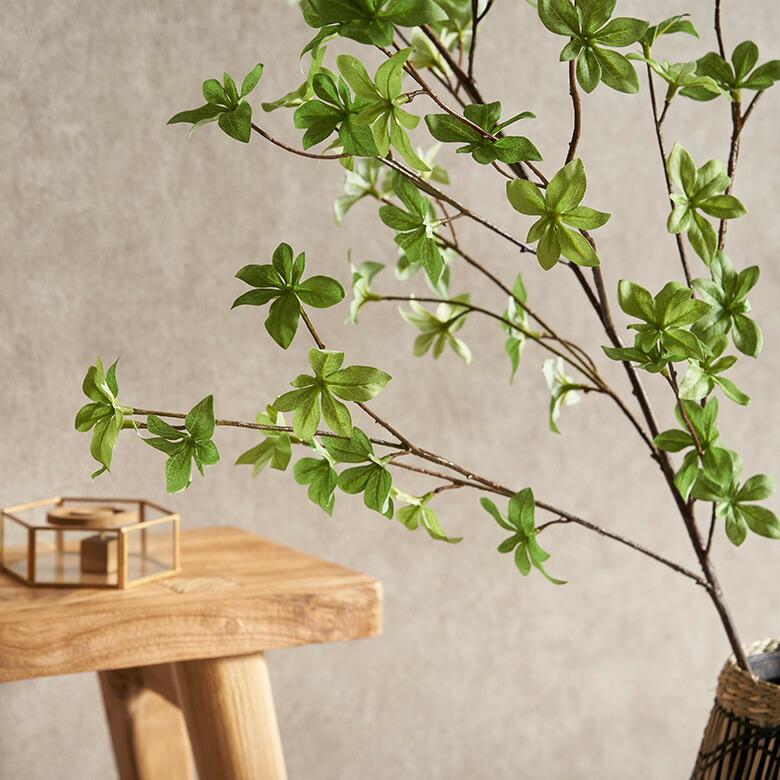 ドウダン ツツジ フェイク グリーン 葉 造花 枝 植物 高さ 約 100cm