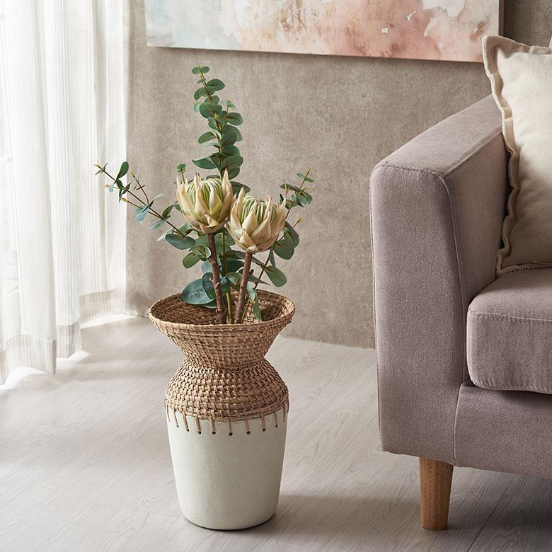 プロテア 造花 アーティフィシャル フラワー フェイク 高さ 50cm アート インテリア 花 アレンジメント リゾート 南国 おしゃれ 雑貨 西海岸風 94151 | ブランド登録なし | 04