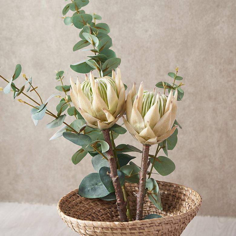 プロテア 造花 アーティフィシャル フラワー フェイク 高さ 50cm アート インテリア 花 アレンジメント リゾート 南国 おしゃれ 雑貨 西海岸風 94151 | ブランド登録なし | 07