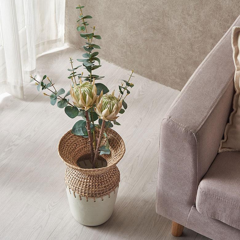 プロテア 造花 アーティフィシャル フラワー フェイク 高さ 50cm アート インテリア 花 アレンジメント リゾート 南国 おしゃれ 雑貨 西海岸風 94151 | ブランド登録なし | 09