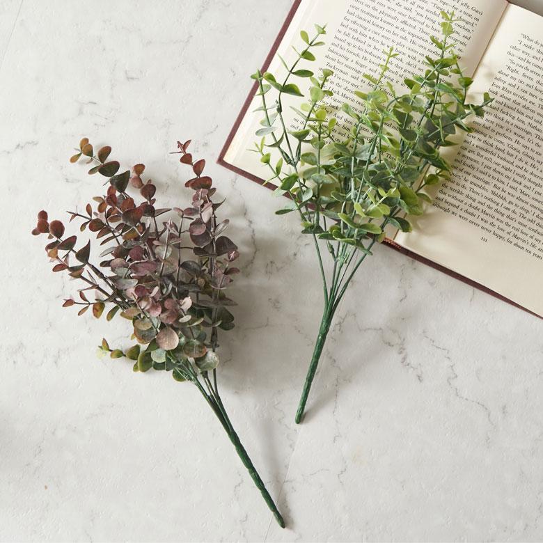 ユーカリ ブッシュ 造花 アーティフィシャル グリーン フェイク 高さ 32cm アート プランツ インテリア 葉 リゾート おしゃれ 北欧 雑貨 西海岸風 94152 | ブランド登録なし