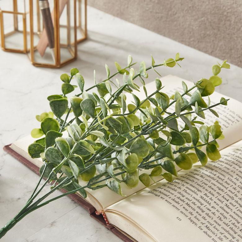 ユーカリ ブッシュ 造花 アーティフィシャル グリーン フェイク 高さ 32cm アート プランツ インテリア 葉 リゾート おしゃれ 北欧 雑貨 西海岸風 94152 | ブランド登録なし | 15