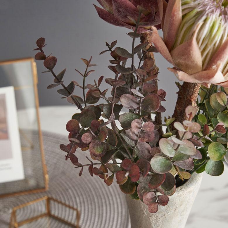 ユーカリ ブッシュ 造花 アーティフィシャル グリーン フェイク 高さ 32cm アート プランツ インテリア 葉 リゾート おしゃれ 北欧 雑貨 西海岸風 94152 | ブランド登録なし | 04