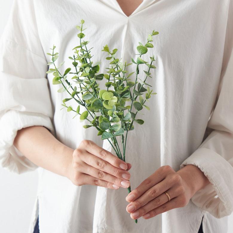 ユーカリ ブッシュ 造花 アーティフィシャル グリーン フェイク 高さ 32cm アート プランツ インテリア 葉 リゾート おしゃれ 北欧 雑貨 西海岸風 94152 | ブランド登録なし | 05