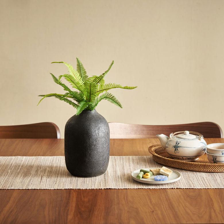 パーム ファーン ブッシュ リーフ 造花 アーティフィシャル グリーン フェイク 高さ 35cm アート プランツ インテリア 葉 おしゃれ 北欧 雑貨 西海岸風 94154 | ブランド登録なし | 01